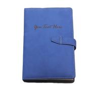 EDSG Personalised Notebook A5 Journal Diary Notebook PU Leather Notebooks Gift Personalised Gifts for Christmas Birthday Graduation Diary for Women Men Son Friend Husband (Blue-Design 3)