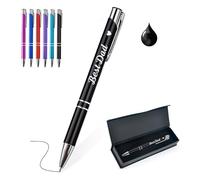 EDSG Personalised Pen for Dad Gifts for Fathers Day Custom Ballpoint Pens Daddy Gifts Pen Engraving Pens Gift with Any Text for Dad Daddy Father Grandad (Black)