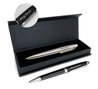 EDSG Personalised Pen for Men Women Pens Gift Business Him Husband Daddy Grandad Engraved Custom with Name Birthday Wedding End of Term Thank You Teachers Gift(Black), 159705
