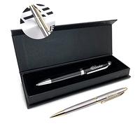 EDSG Personalised Pen for Men Women Personalised Gift for Him Husband Daddy Grandad Personalised Gifts for Woman Nanny Daughter Granddaughter Birthday Christmas Thank You Gift in Gift Box (Silver)