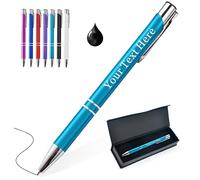 EDSG Personalised Pen with Name Engraving - Custom Ballpoint Pen Gifts for Men Women, Student, Birthday, Father's Day, Graduation, Christmas, Thank You Gifts (LightBlue)