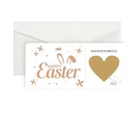EDSG Personalized Easter Cards Scratch Card Reveal, Surprise Scratch Off Easter Card with Envelope, Custom Easter Scratch Cards Gifts for Kids Women Men Wife Husband Girlfriend Son (Design 4)