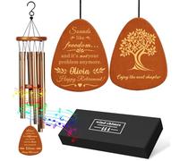 EDSG Retirement Gifts for Women Men Personalised, 25.5 Inches Wind Chimes for Retired, Happy Retirement Gifts for Coworkers, Boss, Teacher(Champagne Gold)