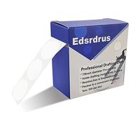 EDSRDRUS Professional Blank Drafting Dots 7/8” Diameter, Low Tack, Easy Removal, Pre-Cut Drafting Tape Dots for Tracing, Drawing, Positioning, Roll of 500 Dots Per Box (1 Pack)