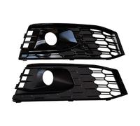 EDSXWUN Car Fog Light Grill Compatible With A4 B9 For S-LINE 2016 2017 2018 1 Pair Front Bumper Fog Light Grille Lamp Cover Accessories 8WD807681F