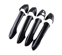 EDSXWUN Door Handle Cover Compatible with for B ML Class W246 W166 2012 2013 2014 2015 Car Exterior Door Handle Cover Trim Cap Set Carbon Fiber Texture Black