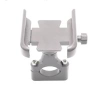 EDSXWUN Motorbike Gps Bracket Compatible With Kymco For Xciting 125 250 300 350 400 500 For K-XCT Motorcycle Handlebar Rearview Mirror Mobile Phone Holder GPS Stand Bracket(Silver,Handlebar)