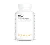 Supersmart - EDTA 1000 Mg Per Day - Powerful Antioxidant - May Reduce Fatigue, Increase Energy & Improve Mental Clarity | Non-GMO & No Fillers - Gluten Free - 180 Vegetarian Capsules