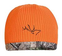 EDTREK Waterproof and Windproof Camo Beanie - Timber and Blaze Orange Camo Performance Hunting Hat, Blaze - in Deep Camo, M
