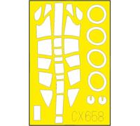 Edualdo 1/72 Messerschmitt Me410A-1 Hornise Painting Mask Seal (for Airfix) Plastic Model Masking Seal EDUCX658