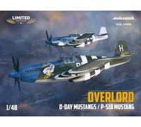 Eduard 11181 P-51B Mustang Overlord: D-Day Mustangs Dual Combo Model Kit 1:48