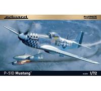 Eduard 1:72 Scale North American P-51D Mustang ProfiPACK Edition Model Kit 70173