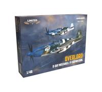 Eduard 11181 P-51B Mustang Overlord: D-Day Mustangs Dual Combo Model Kit 1:48