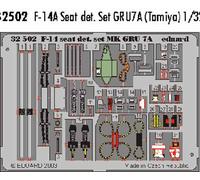 Eduard 32502 Etched Aircraft Detailling Set 1:32 GRU7A Seat details for Grumman