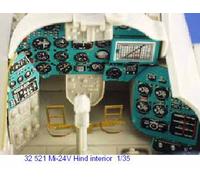 Eduard 32521 Etched Aircraft Detailling Set 1:35 Mil Mi-24V Hind-E Helicopter in