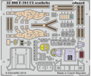Eduard 32808 1:32 Lockheed F-104G Starfighter C2 seatbelts