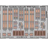Eduard 32867 Etched Aircraft Detailling Set 1:32 seatbelts Luftwaffe WWII fighte