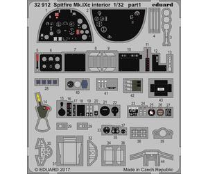 Eduard 32912 Etched Aircraft Detailling Set 1:32 Supermarine Spitfire Mk.IXc int