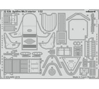 Eduard 32936 Etched Aircraft Detailling Set 1:32 Supermarine Spitfire Mk.IIa int
