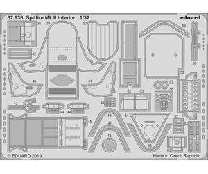 Eduard 32936 Etched Aircraft Detailling Set 1:32 Supermarine Spitfire Mk.IIa int
