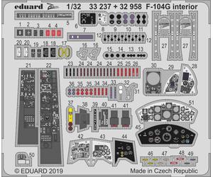 Eduard 33237 Etched Aircraft Detailling Set 1:32 Lockheed F-104G Starfighter int