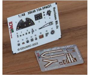 Eduard 3DL48136 Hawker Hurricane Mk.IIc SPACE 1:48 Arma Model Kit 3D Decal Set