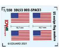 Eduard 3DL53002 1:350 US Ensign Flag Modern SPACE 3D Decal
