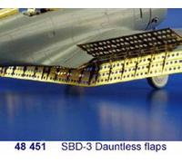 Eduard 48451 Etched Aircraft Detailling Set 1:48 Douglas SBD-3 Dauntless flaps