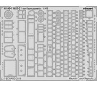 Eduard 48994 Etched Aircraft Detailling Set 1:48 Mikoyan MiG-21MF surface panels