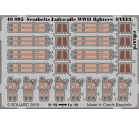Eduard 49095 Etched Aircraft Detailling Set 1:48 seatbelts Luftwaffe WWII fighte