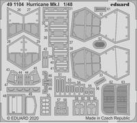 Eduard 491104 Etched Aircraft Detailling Set 1:48 Hawker Hurricane Mk.I