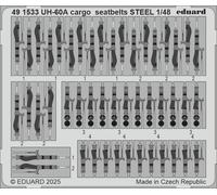 EDUARD 491533 UH-60A CARGO SEATBELTS STEEL 1/48 (PHOTO ETCHED PARTS FOR ICM)