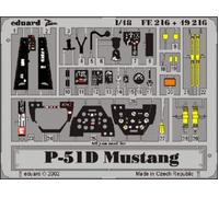 Eduard 49216 Etched Aircraft Detailling Set 1:48 North-American P-51D Mustang Pr