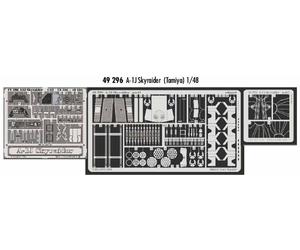 Eduard 49296 Etched Aircraft Detailling Set 1:48 Douglas A-1J Skyraider Pre-pain