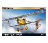 Eduard EDK70131 Kit 1:72 Profipack-Fokker D.VII (OAW) Panel Model, Various