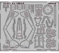 Eduard 72611 Etched Aircraft Detailling Set 1:72 Focke-Wulf Fw-190A-8