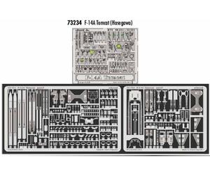Eduard 73234 Etched Aircraft Detailling Set 1:72 Grumman F-14A Tomcat Pre-painte