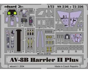 Eduard 73236 Etched Aircraft Detailling Set 1:72 McDonnell-Douglas AV-8B Harrier