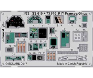 Eduard 73610 Etched Aircraft Detailling Set 1:72 Kugisho P1Y1-S/P1Y2 Ginga