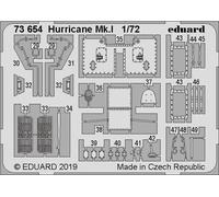 Eduard 73654 Etched Aircraft Detailling Set 1:72 Hawker Hurricane Mk.I