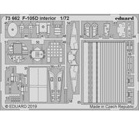 Eduard 73662 Etched Aircraft Detailling Set 1:72 Republic F-105D Thunderchief in