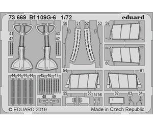 Eduard 73669 Etched Aircraft Detailling Set 1:72 Messerschmitt Bf-109G-6