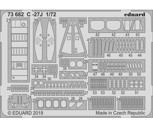 Eduard 73682 Etched Aircraft Detailling Set 1:72 Alenia C-27J Spartan