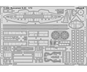 Eduard 73694 Etched Aircraft Detailling Set 1:72 Blackburn Buccaneer S.2C