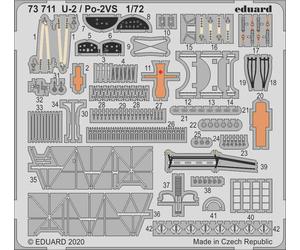 Eduard 73711 Etched Aircraft Detailling Set 1:72 Polikarpov U-2/Po-2VS