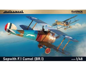 EDUARD 82171 1:48 British WWI fighter aircraft Sopwith F.1 Camel with Bentley BR