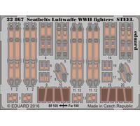 Eduard Access. 32867 - 1:32 Seatbelts Luftwaffe WWII Fighters Steel - Etched Set