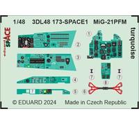Eduard Accessories 3DL48173 - 1:48 MiG-21PFM Turquoise Space 1/48 Eduard - New
