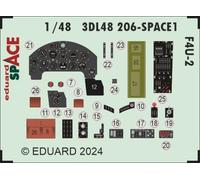 Eduard Accessories 3DL48206 - 1:48 F4U-2 SPACE HOBBY BOSS - New