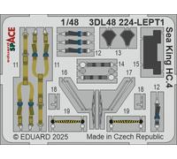 Eduard Accessories 3DL48224 - 1:48 Sea King HC.4 Space Airfix - New